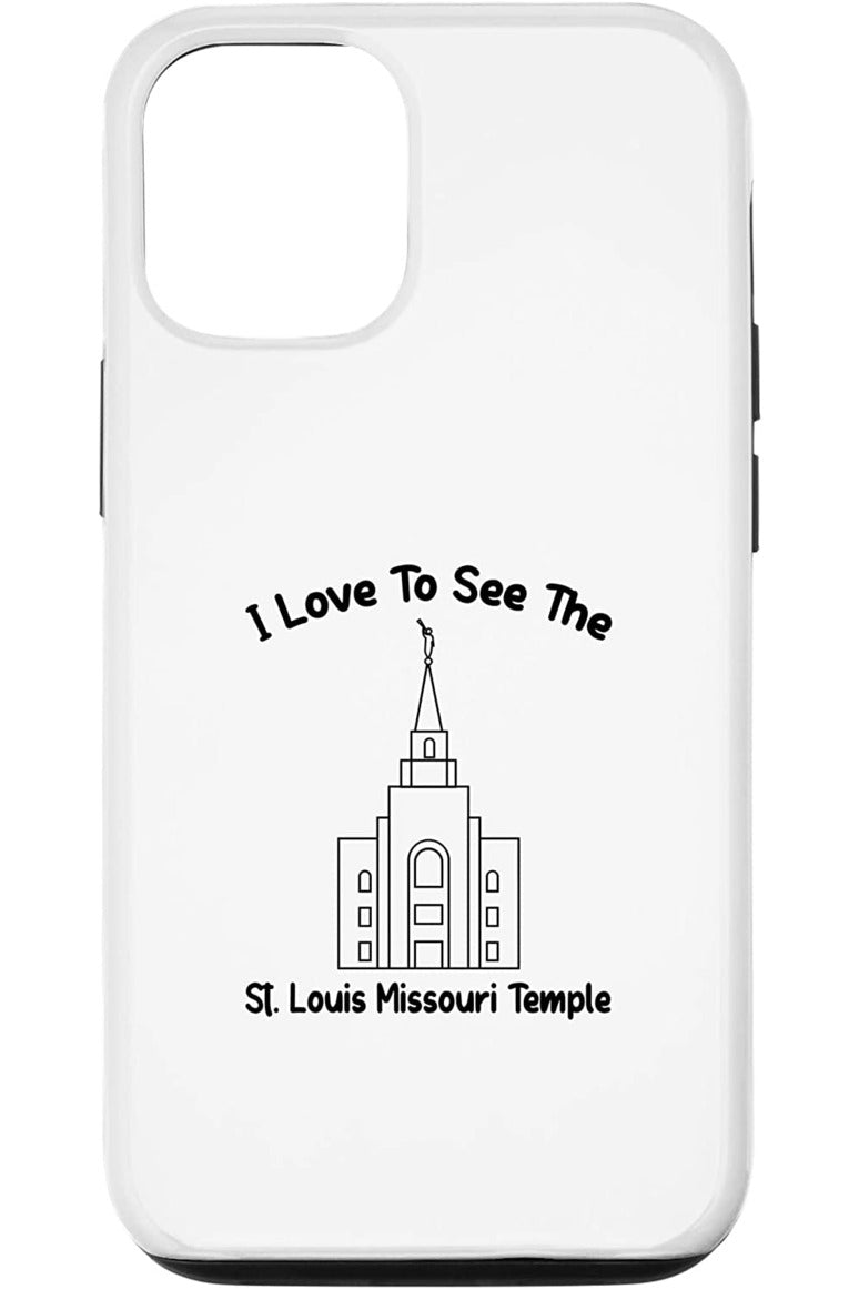 St Louis Missouri Temple Apple iPhone Cases - Primary Style (English) US