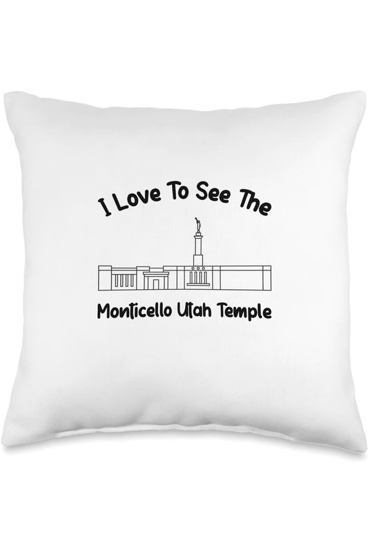 Monticello Utah Temple Throw Pillows - Primary Style (English) US