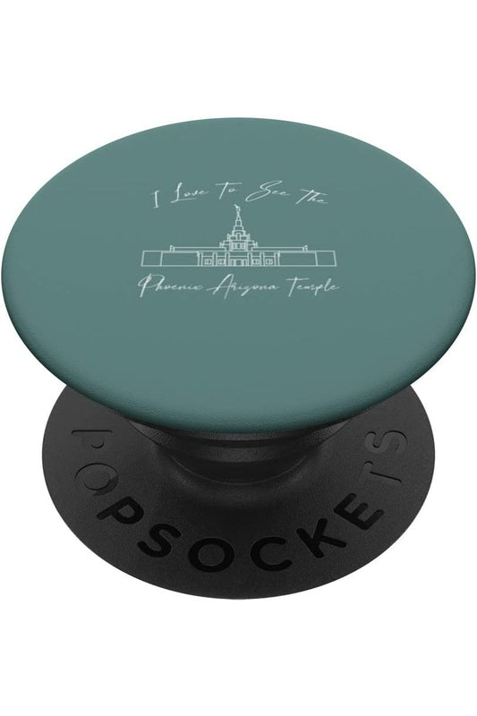 Phoenix Arizona Temple PopSockets Grip - Calligraphy Style (English) US