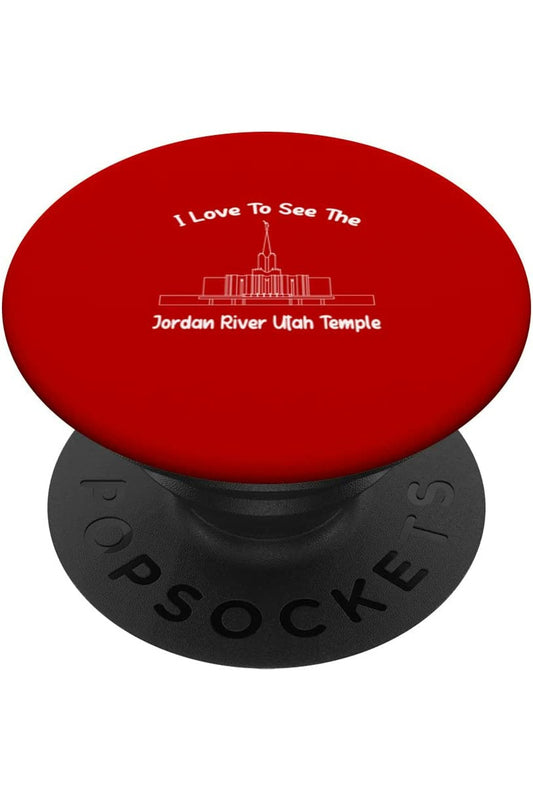 Jordan River Utah Temple PopSockets Grip - Primary Style (English) US