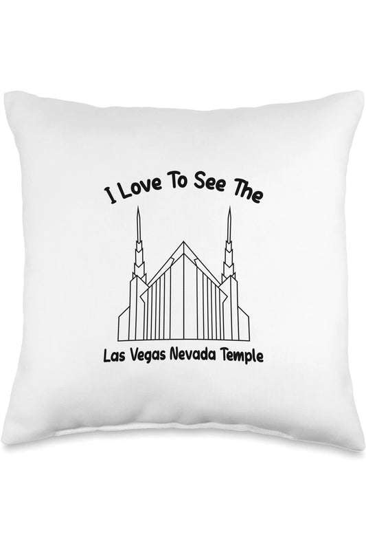 Las Vegas Nevada Temple Throw Pillows - Primary Style (English) US