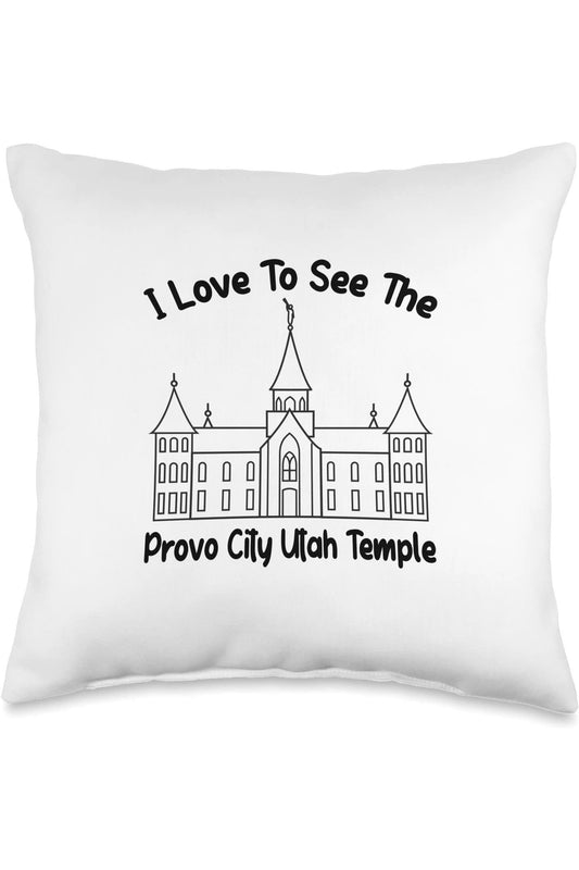 Provo City Center Utah Temple Throw Pillows -  Style (English) US