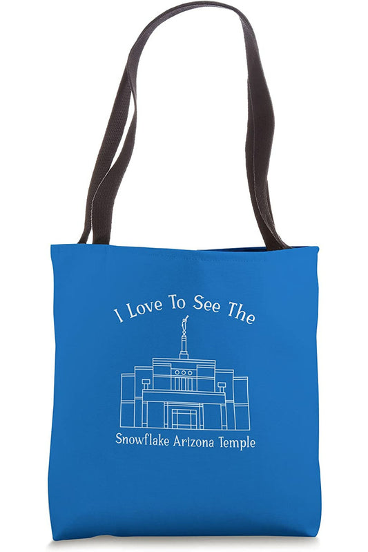 Snowflake Arizona Temple Tote Bag - Happy Style (English) US