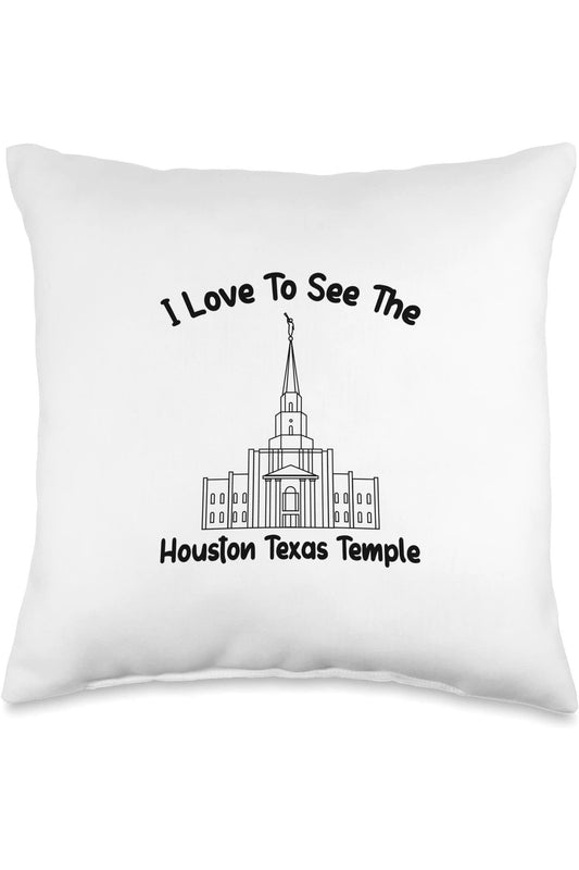 Houston Texas Temple Throw Pillows - Primary Style (English) US