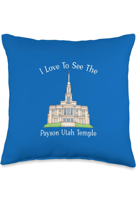 Payson Utah Temple Throw Pillows - Happy Style (English) US
