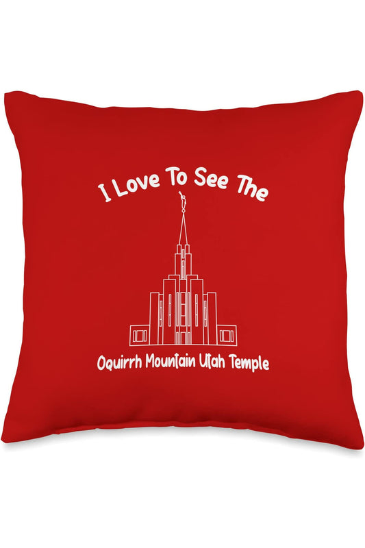 Oquirrh Mountain Utah Temple Throw Pillows - Primary Style (English) US