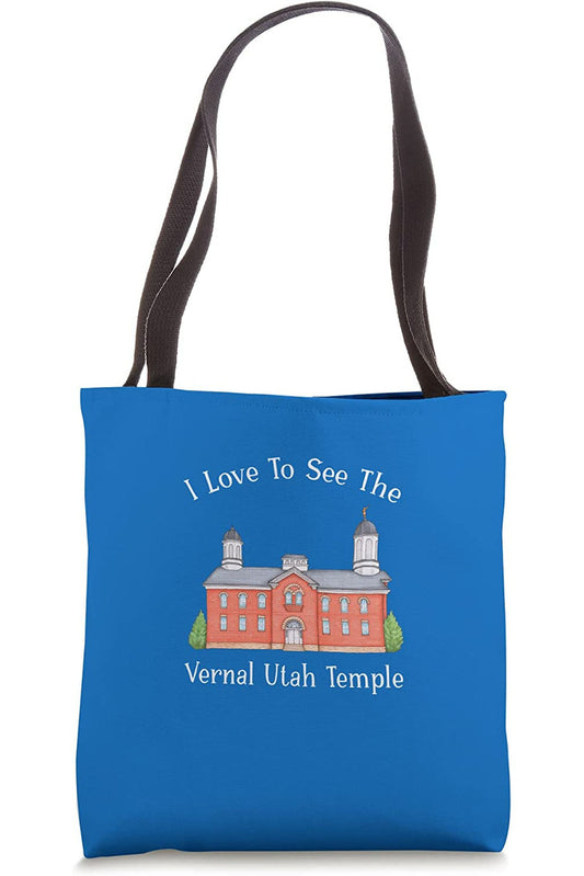 Vernal Utah Temple Tote Bag - Happy Style (English) US