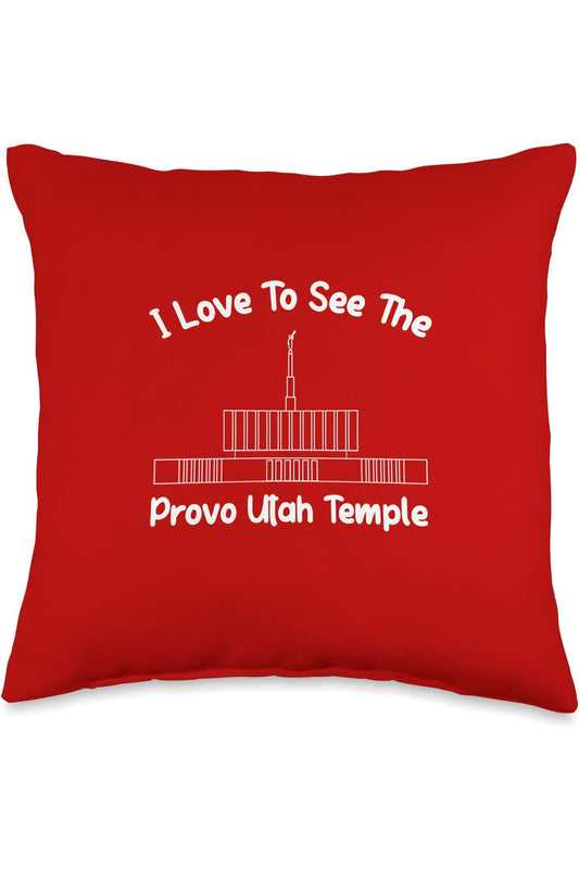Provo Utah Temple Throw Pillows - Primary Style (English) US