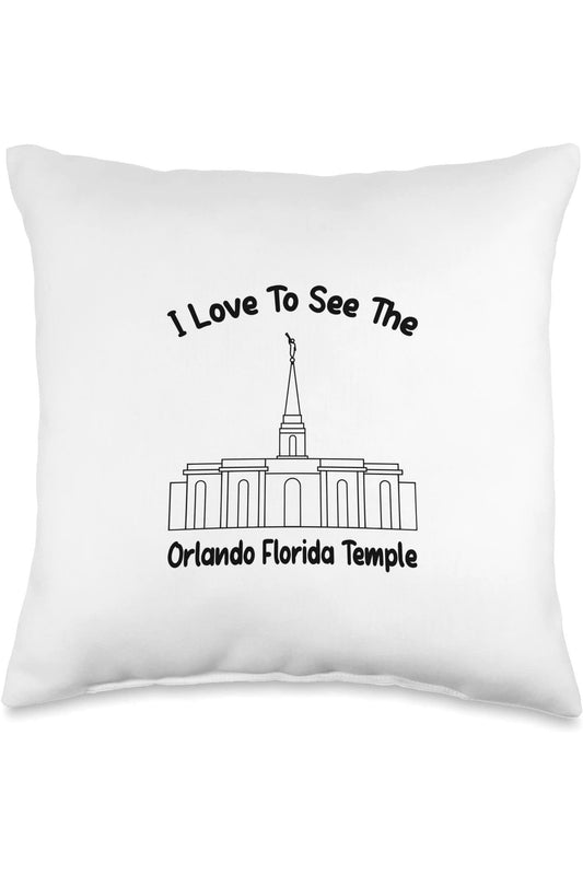 Orlando Florida Temple Throw Pillows - Primary Style (English) US