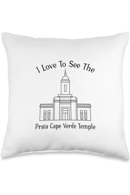 Praia Cape Verde Temple Throw Pillows - Happy Style (English) US