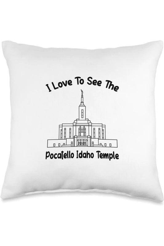 Pocatello Idaho Temple Throw Pillows - Primary Style (English) US