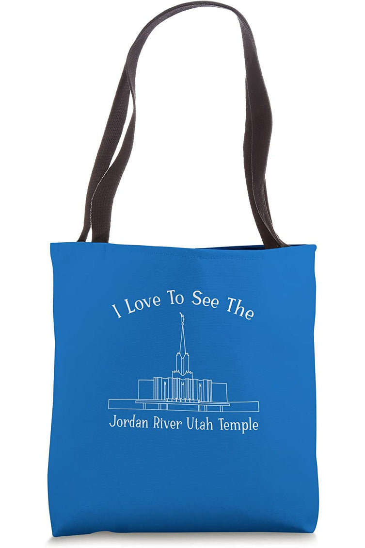 Jordan River Utah Temple Tote Bag - Happy Style (English) US
