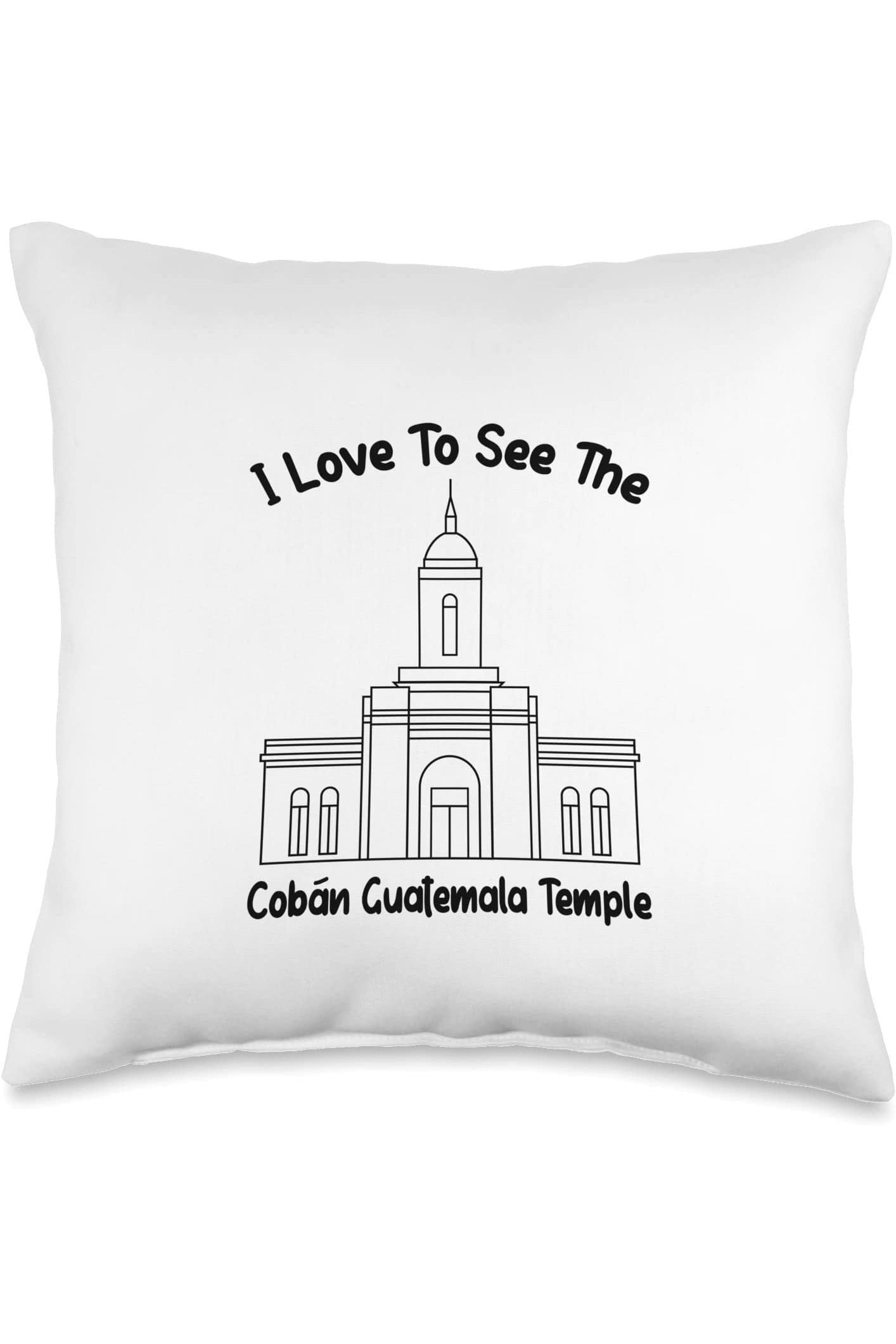 Coban Guatemala Temple Throw Pillows - Primary Style (English) US