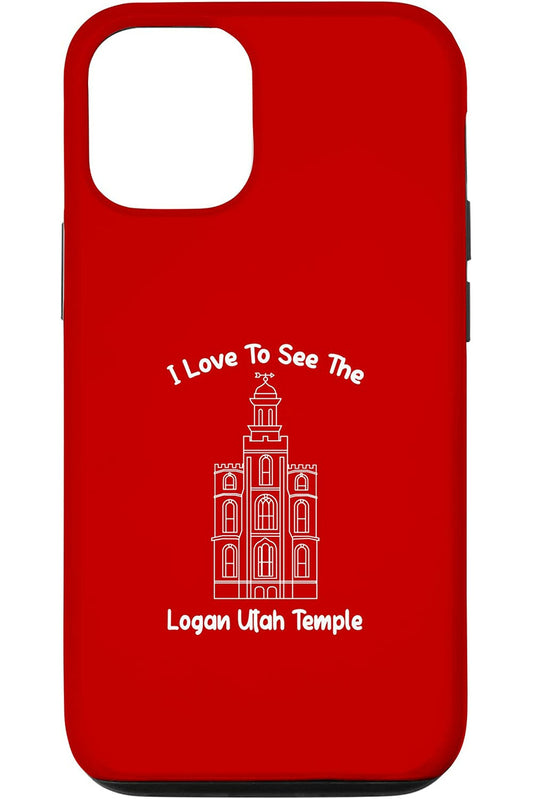 Logan Utah Temple Apple iPhone Cases - Primary Style (English) US
