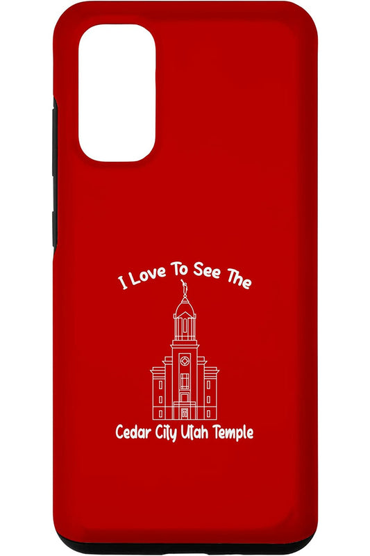 Cedar City Utah Temple Samsung Phone Cases - Primary Style (English) US