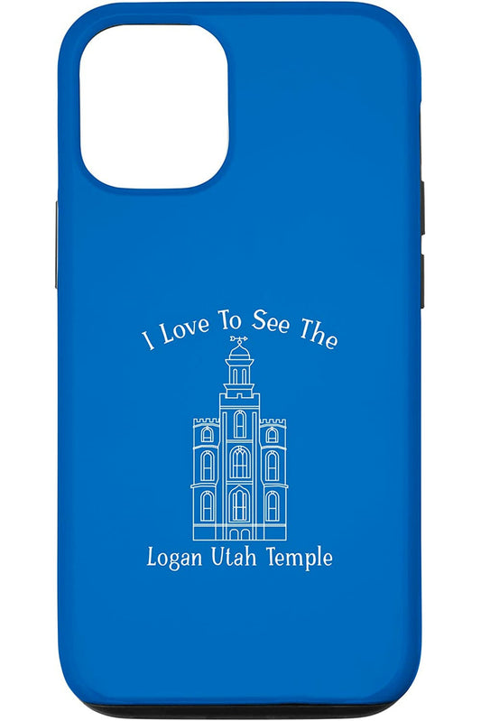 Logan Utah Temple Apple iPhone Cases - Happy Style (English) US