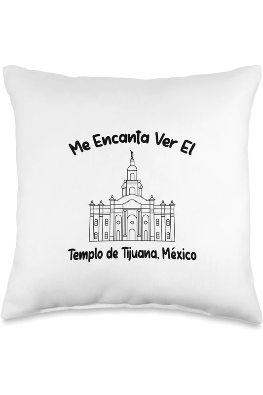 Tijuana Mexico Temple Throw Pillows - Primary Style (Spanish) US