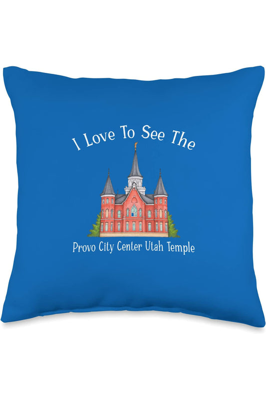 Provo City Center Utah Temple Throw Pillows - Happy Style (English) US