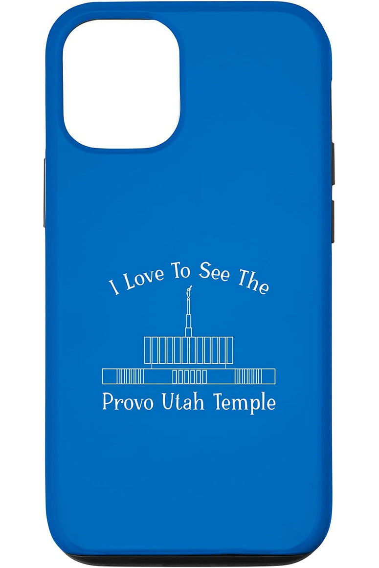 Provo Utah Temple Apple iPhone Cases - Happy Style (English) US