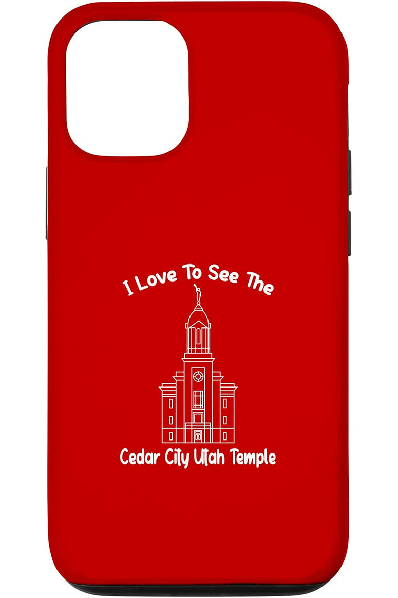Cedar City Utah Temple Apple iPhone Cases - Primary Style (English) US