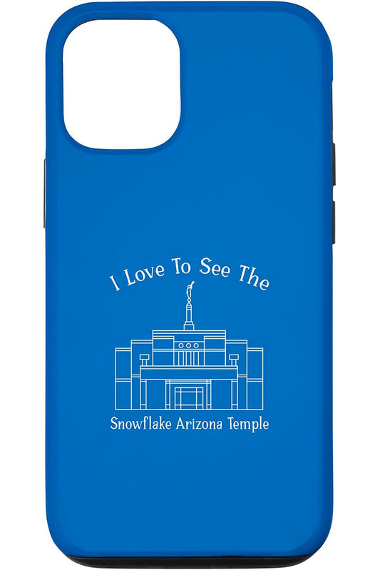 Snowflake Arizona Temple Apple iPhone Cases - Happy Style (English) US