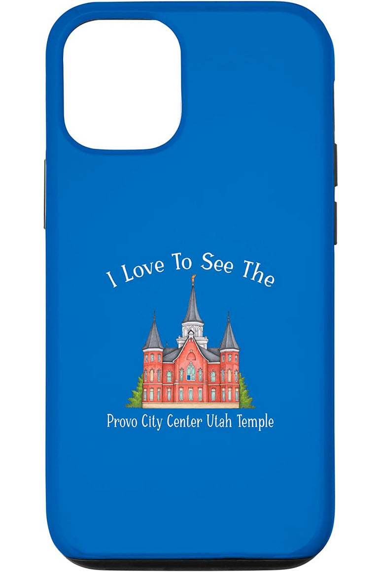 Provo City Center Utah Temple Apple iPhone Cases - Happy Style (English) US