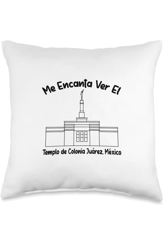 Colonia Juarez Chihuahua Mexico Temple Throw Pillows - Primary Style (Spanish) US