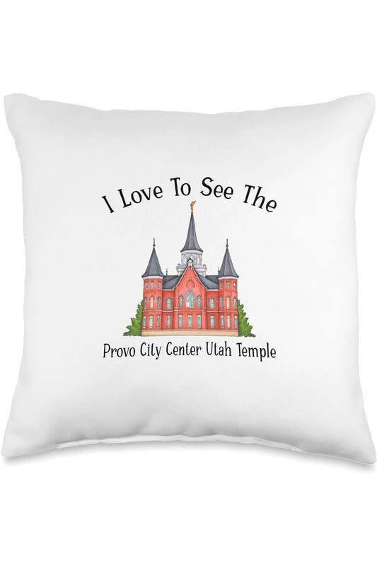 Provo City Center Utah Temple Throw Pillows - Happy Style (English) US