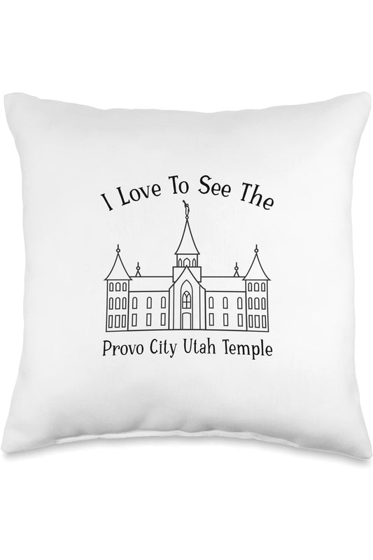 Provo City Center Utah Temple Throw Pillows -  Style (English) US