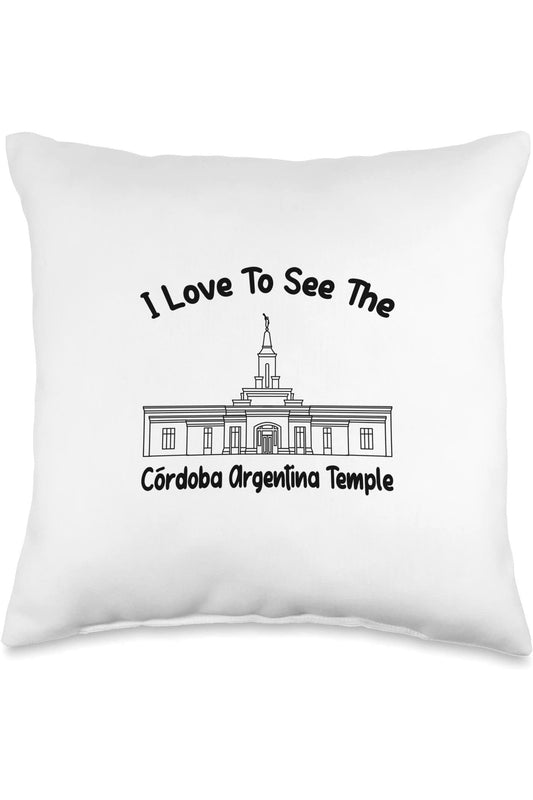Cordoba Argentina Temple Throw Pillows - Primary Style (English) US