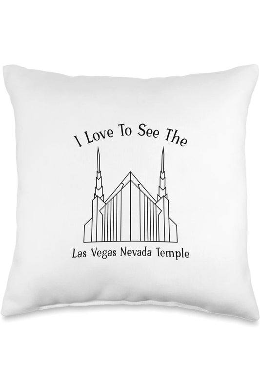Las Vegas Nevada Temple Throw Pillows - Happy Style (English) US