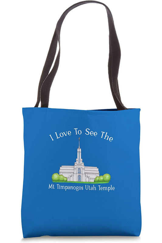 Mt Timpanogos Utah Temple Tote Bag - Happy Style (English) US