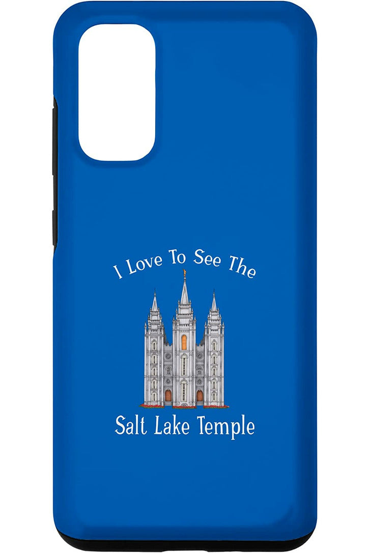 ソルトレイクテンプル I love to see my temple, color Samsung Phone Case