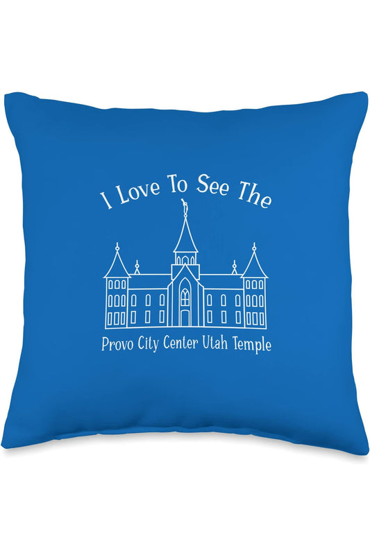 Provo City Center Utah Temple Throw Pillows - Happy Style (English) US