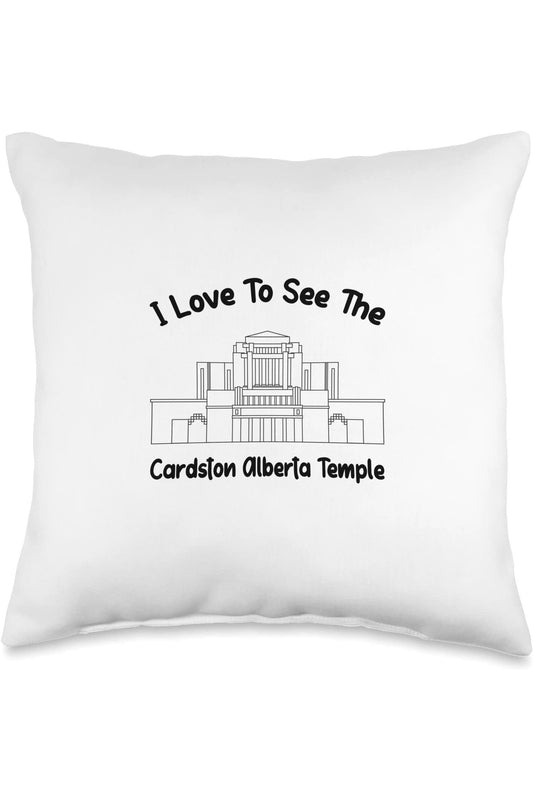Cardston Alberta Temple Throw Pillows - Primary Style (English) US