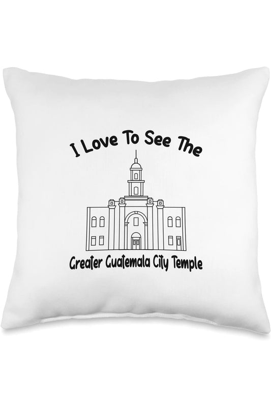 Greater Guatemala City Guatemala Temple Throw Pillows - Primary Style (English) US