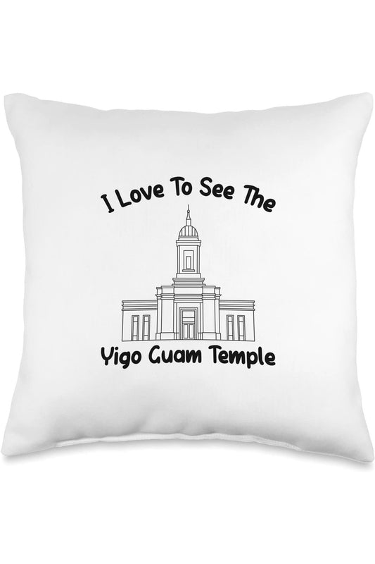 Yigo Guam Temple Throw Pillows - Primary Style (English) US