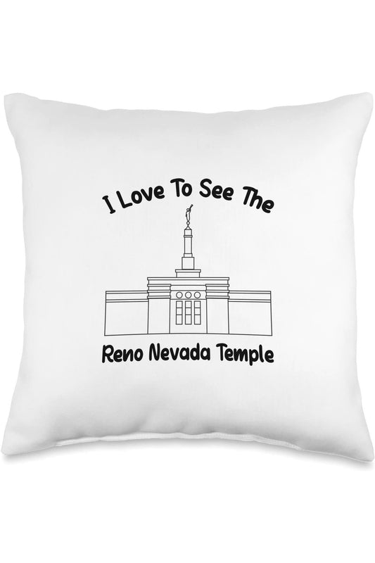 Reno Nevada Temple Throw Pillows - Primary Style (English) US