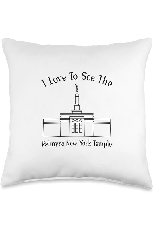 Palmyra New York Temple Throw Pillows - Happy Style (English) US