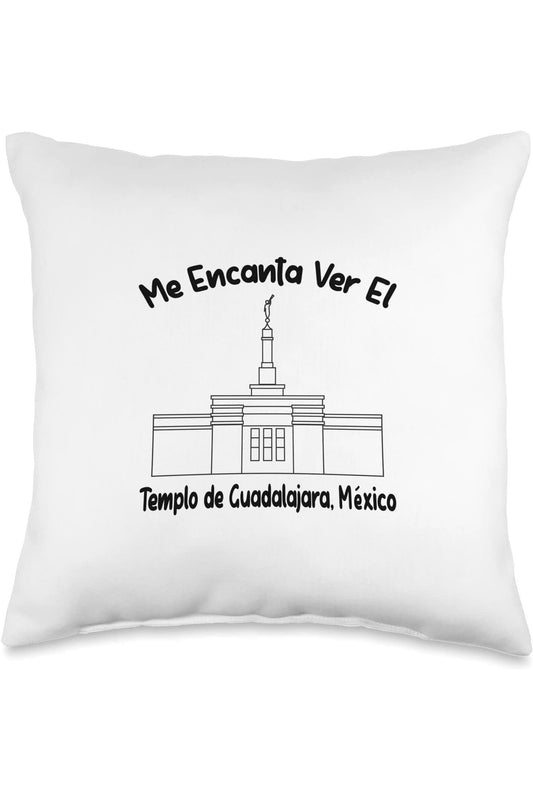 Guadalajara Mexico Temple Throw Pillows - Primary Style (Spanish) US