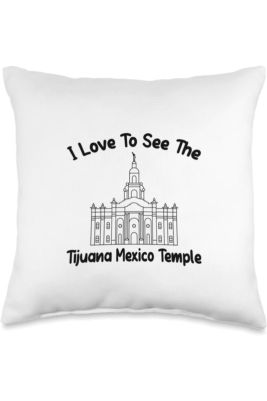 Tijuana Mexico Temple Throw Pillows - Primary Style (English) US