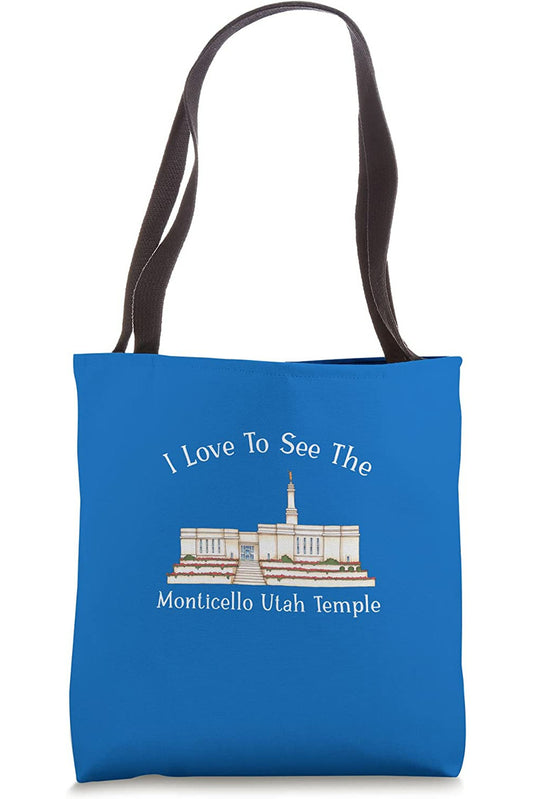 Monticello Utah Temple Tote Bag - Happy Style (English) US