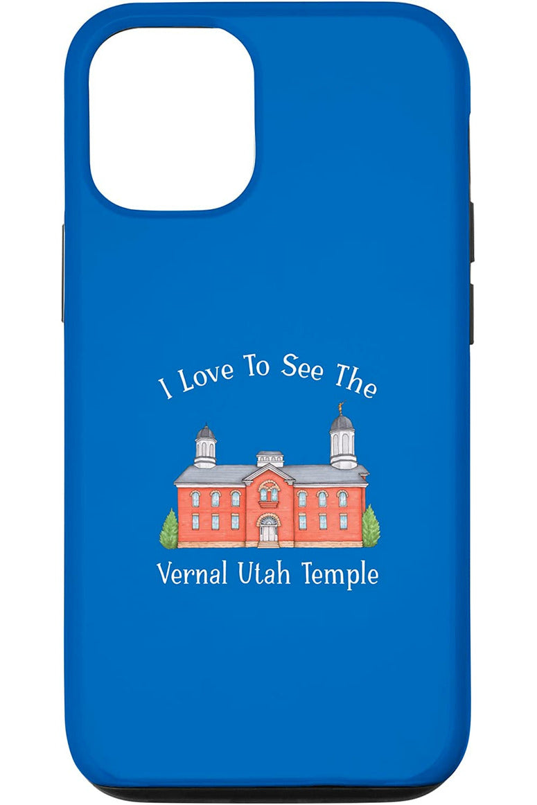 Vernal Utah Temple Apple iPhone Cases - Happy Style (English) US