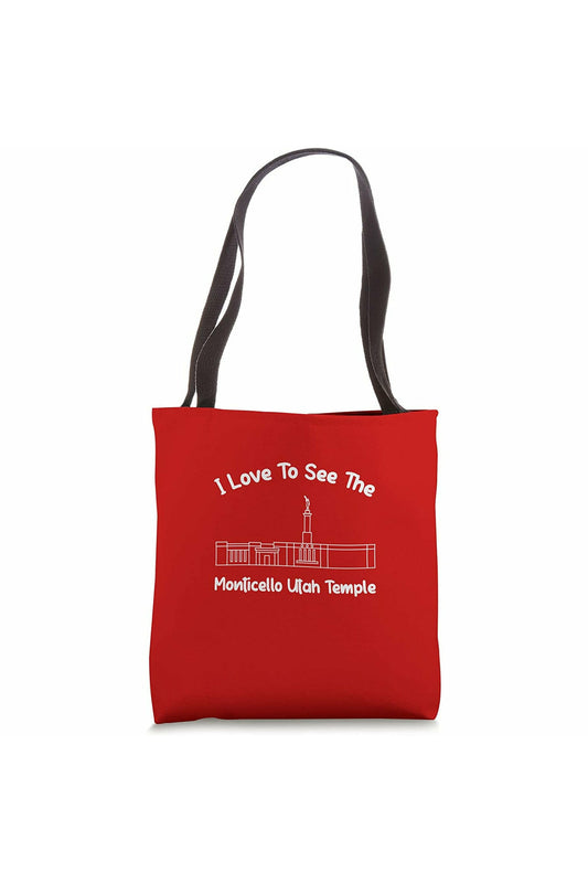 Monticello Utah Temple Tote Bag - Primary Style (English) US