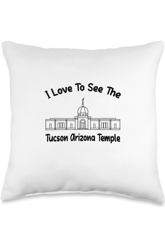 Tucson Arizona Temple Throw Pillows - Primary Style (English) US