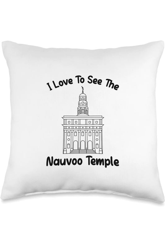Nauvoo Illinois Temple Throw Pillows - Primary Style (English) US