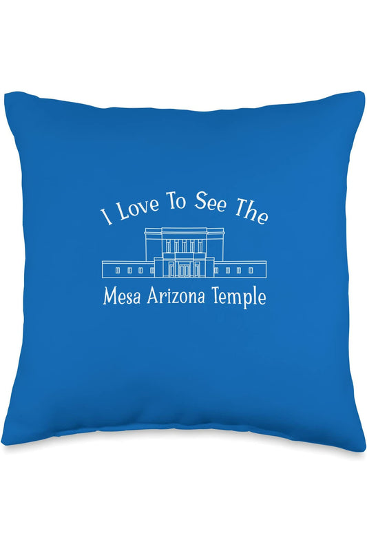 Mesa Arizona Temple Throw Pillows - Happy Style (English) US