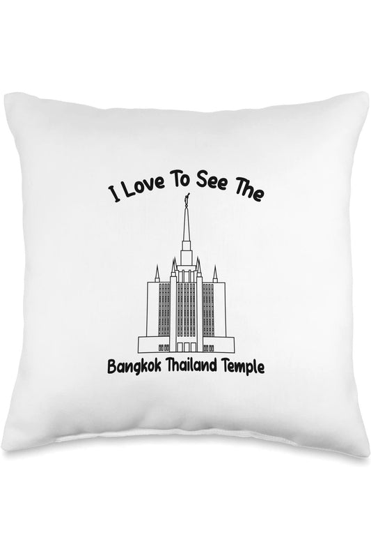 Bangkok Thailand Temple Throw Pillows - Primary Style (English) US