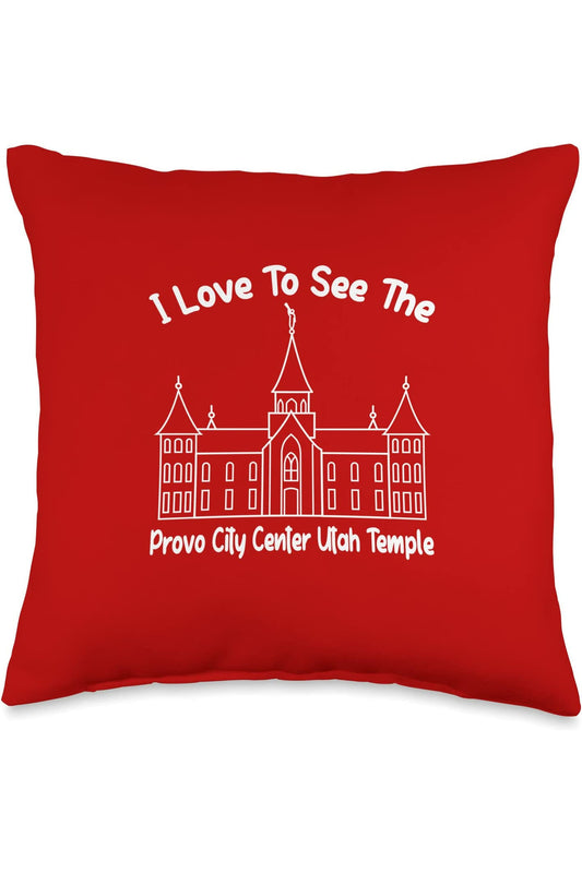 Provo City Center Utah Temple Throw Pillows - Primary Style (English) US