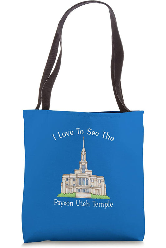 Payson Utah Temple Tote Bag - Happy Style (English) US